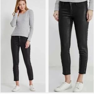 Gap NWT Black Warm Inner Cozy Snap Leg Legging Pants
